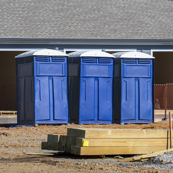 what is the expected delivery and pickup timeframe for the portable toilets in Strasburg Pennsylvania